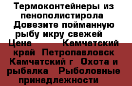 Термоконтейнеры из пенополистирола. Довезите пойманную рыбу икру свежей! › Цена ­ 300 - Камчатский край, Петропавловск-Камчатский г. Охота и рыбалка » Рыболовные принадлежности   